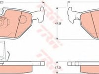 Placute frana BMW 5 Touring E39 TRW GDB1265