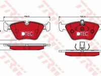 Placute frana BMW 5 Touring E39 TRW GDB1404DTE