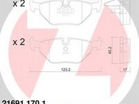 Placute frana BMW 5 Touring E39 ZIMMERMANN 216911701