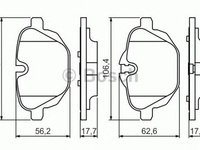 Placute frana BMW 5 Touring F11 BOSCH 0986494432