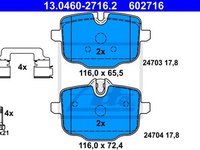 Placute frana BMW 6 Cabriolet F12 ATE 13046027162