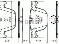 Placute frana BMW 6 E63 BOSCH 0986494294