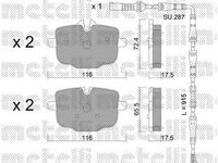 Placute frana BMW 6 Grand Coupe F06 METELLI 2209210K