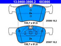 Placute frana BMW Seria 4 Cabriolet (F33, F83) (2013 - 2016) ATE 13.0460-3866.2