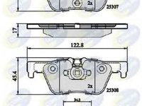 Placute frana BMW Seria 4 Gran Coupe (F36) (2014 - 2016) COMLINE CBP02131