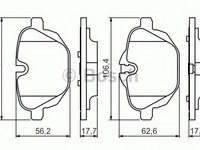 Placute frana BMW Seria 5 (F10, F18) (2009 - 2016) Bosch 0 986 494 432