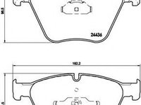 Placute frana BMW Seria 5 Gran Turismo (F07) (2009 - 2016) BREMBO P 06 073