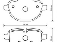 Placute frana BMW Seria 5 Touring (F11) (2010 - 2016) JURID 573352J