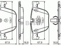 Placute frana BMW Seria 6 (E63) (2004 - 2010) Bosch 0 986 494 294