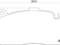 Placute frana BMW Seria 6 Gran Coupe (F06) (2011 - 2016) BREMBO P 06 079