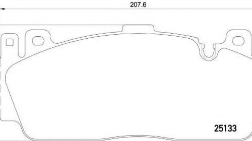 Placute frana BMW Seria 6 Gran Coupe (F06) (2