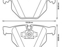 Placute frana BMW Seria 7 (E65, E66, E67) (2001 - 2009) JURID 573228JC