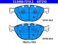 Placute frana BMW Seria 7 (E65, E66, E67) (2001 - 2009) ATE 13.0460-7210.2