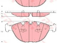 Placute frana BMW X5 E53 TRW GDB1529 PieseDeTop