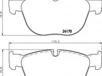 Placute frana BMW X5 E70 TEXTAR 2417001