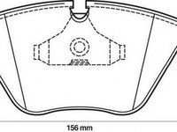 Placute frana BMW Z3 cupe E36 JURID 571394D