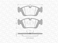 Placute frana BMW Z3 cupe E36 MAGNETI MARELLI 430216170354