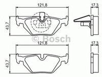 Placute frana BMW Z4 cupe E86 BOSCH 0986424484