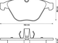 Placute frana BMW Z4 E89 JURID 573210JAS