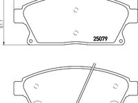 Placute frana Cadillac Ats, Chevrolet Cruze (J300), Orlando (J309), Trax, Volt, Opel Ampera, Astra J, Mokka, Zafira Tourer C (P12), Vauxhall ZAFIRA Mk 3 (P12) SRLine parte montare : Punte fata