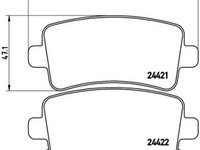 Placute frana Chevrolet Malibu (V300), Opel Insignia, Saab 9-5 (Ys3g) SRLine parte montare : Punte spate