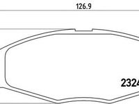 Placute frana CHEVROLET MATIZ M200 M250 BREMBO P15006