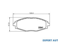 Placute frana Chevrolet SPARK 2000-2004 #2 069600