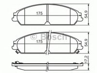 Placute frana CHRYSLER 300 C LX BOSCH 0986494483