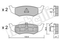 Placute frana CHRYSLER 300 M LR METELLI 2205220