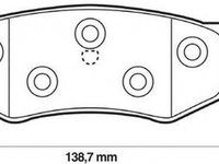 Placute frana CHRYSLER CONCORDE JURID 573069J