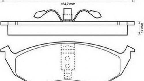 Placute frana CHRYSLER CONCORDE JURID 573072J