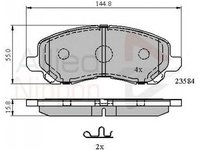 Placute frana CHRYSLER SEBRING Cabriolet JS COMLINE ADB31256