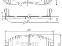 Placute frana CHRYSLER SEBRING cupe FJ NIPPARTS J3605030