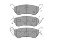 Placute frana Chrysler Voyager 4 (Rg, Rs), Dodge Caravan (Rg), Jeep Cherokee (Kj) SRLine parte montare : Punte spate