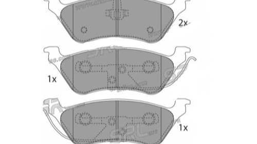 Placute frana Chrysler Voyager 4 (Rg, Rs), Do