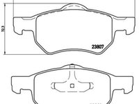 Placute frana Chrysler Voyager 4 (Rg, Rs), Dodge Caravan (Rg) SRLine parte montare : Punte fata