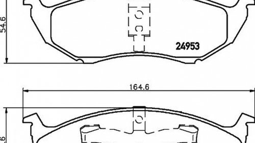 Placute frana CHRYSLER VOYAGER III GS TEXTAR 