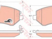 Placute frana CHRYSLER VOYAGER IV RG RS TRW GDB4126