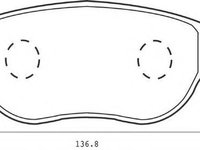 Placute frana CITROËN BERLINGO (MF) (1996 - 2016) JURID 573031JC