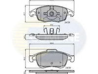 Placute frana CITROËN C4 Picasso I (UD_) (2007 - 2013) COMLINE CBP01719