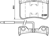 Placute frana Citroen Ax (Za-), Mega CLUB, Peugeot 106 (1a, 1c) SRLine parte montare : Punte fata