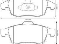 Placute frana CITROEN BERLINGO caroserie B9 JURID 573192J