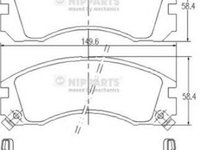 Placute frana CITROEN C-CROSSER ENTERPRISE NIPPARTS J3605031