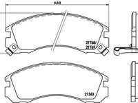 Placute frana CITROEN C-CROSSER EP BREMBO P54017