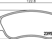 Placute frana Citroen C1 (Pm, Pn), C1 Ii, Peugeot 107, 108, Toyota Aygo (Pab4, Kgb4), Aygo (Wnb1, Kgb1) SRLine parte montare : Punte fata