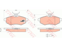 Placute frana Citroen C2 (Jm ), 09.2003-, C3 1 (Fc ), 02.2002-, Motorizare 1.1, TRW