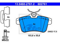 Placute frana Citroen C4 2 (B7), 11.2009-, Ds4, 04.2011-07.2015, Ds5, 11.2011-07.2015, Peugeot 3008, 06.2009-12.2016, 308 Cc, 04.2009-, 5008, 06.2009-, 508, 11.2010-, Rcz, 03.2010-, Motoriza, ATE