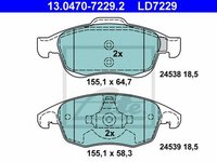 Placute frana CITROEN C4 Grand Picasso I UA ATE 13047072292