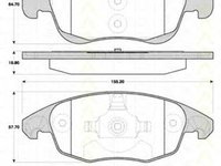 Placute frana CITROEN C4 Grand Picasso I UA TRISCAN 811038005