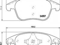 Placute frana CITROEN C4 Grand Picasso I UA TEXTAR 2455701